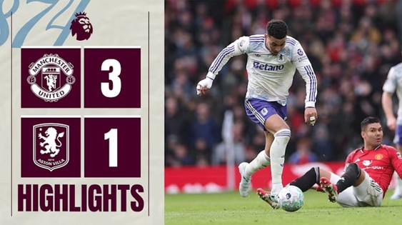 Manchester United 3-1 Aston Villa
