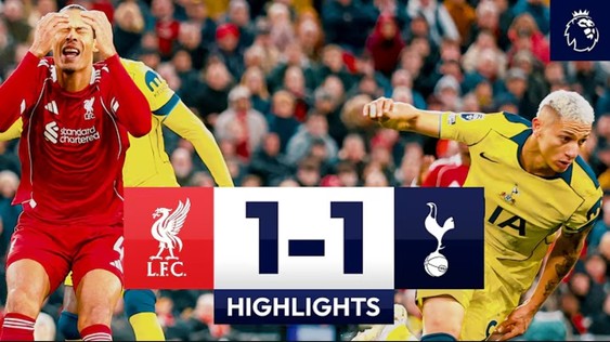Liverpool 1-1 Tottenham 16 Mar 2026