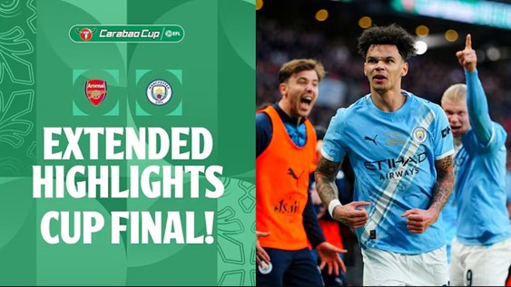 arsenal v man city carabao cup 23 Mar 2026