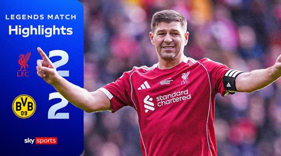 Liverpool 2-2 Borussia Dortmund Legend Match